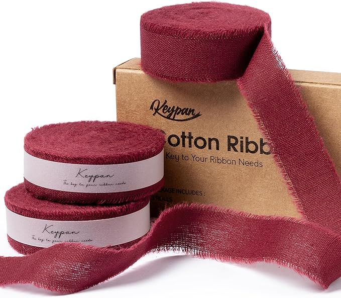 Burgundy Ribbon 5/8" x 21 Yards by Keypan
