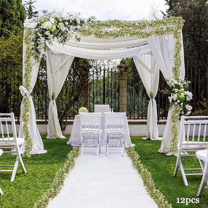 2 Pcs 5.8ft Artificial Baby Breath Flower Vines, Babys Breath Artificial - Image 5