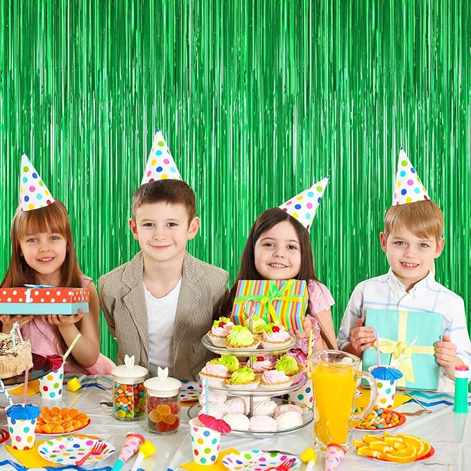Green Foil Curtain Backdrop - Image 8