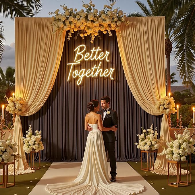 PartyVillage 20ft×15ft Brown Backdrop Curtain - Image 9