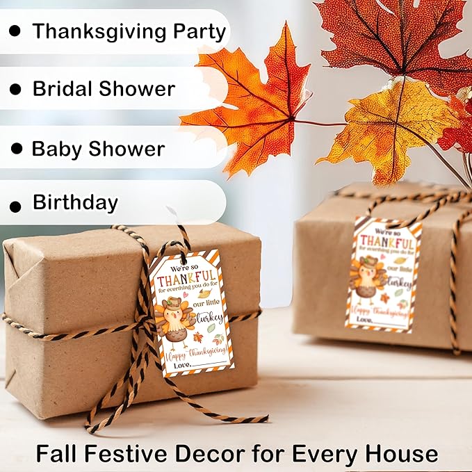 50 PCS Fall Gift Tags Thanksgiving Gift Tags - Image 6
