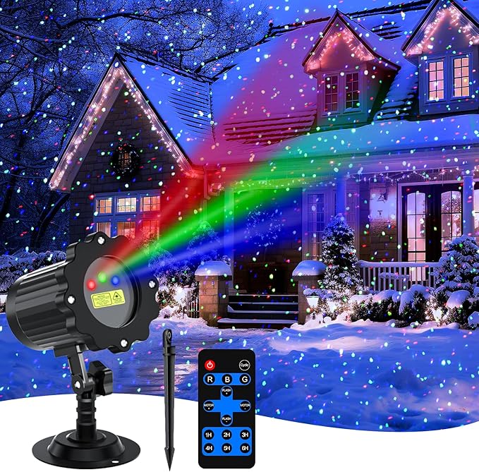 Christmas Projector Lights Outdoor, Garden Light Projector by SHEDALED