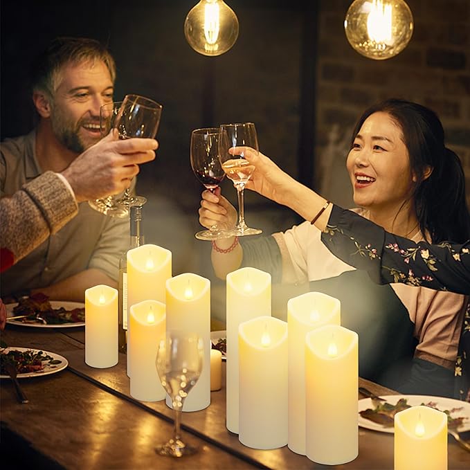 Aignis 9pcs Flameless LED Candles Battery Operated - Image 5