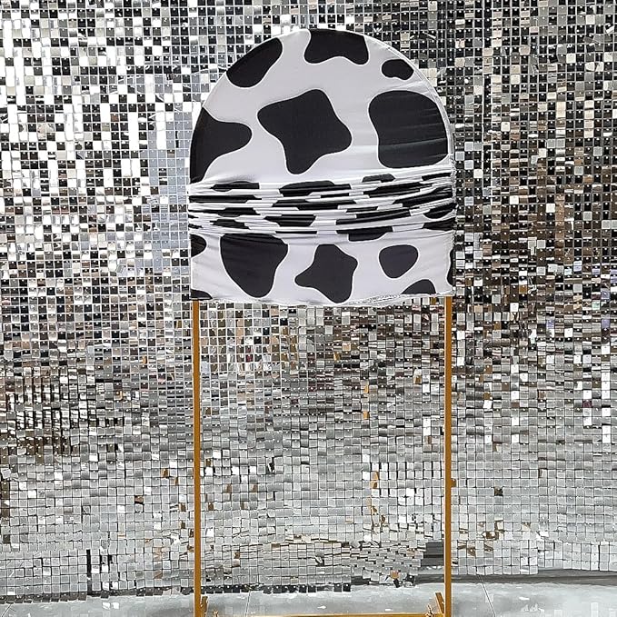 Arch Backdrop Chiara Arch Stand Covers Stretchy Spandex Fabric Cow Pattern - Image 2