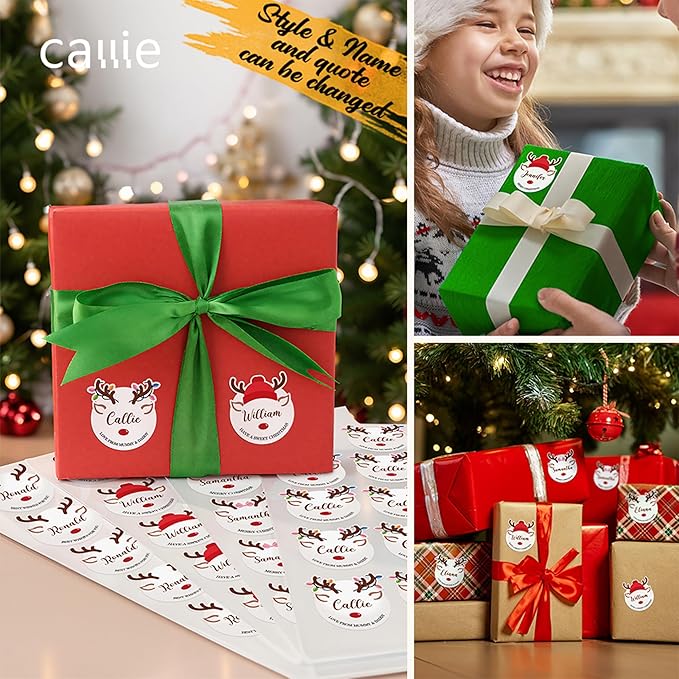 30pcs Personalized Christmas Stickers - Image 2