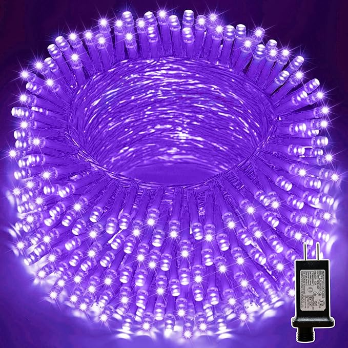 LAMPHOME 33ft Halloween Decorative Mini Lights, 100 LED Transparent Wire Fairy by ULL