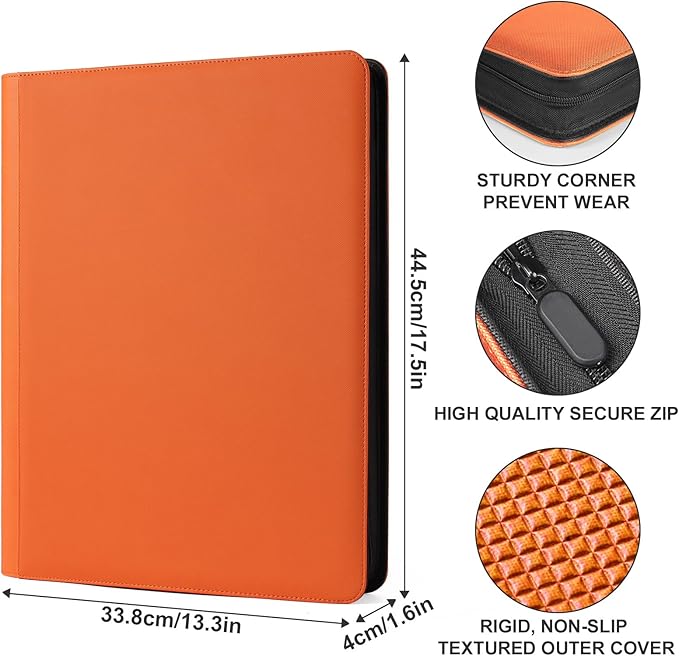 1000+ Pockets Trading Card binder, GEAoffice PU Cover Card Collection Binder - Image 5