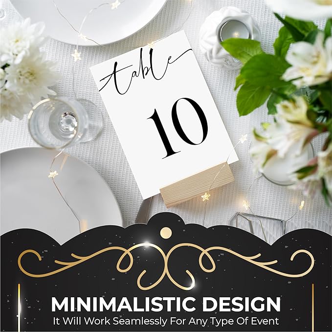 26 Pieces Table Numbers for Wedding Reception, Table Number 1-25 - Image 2