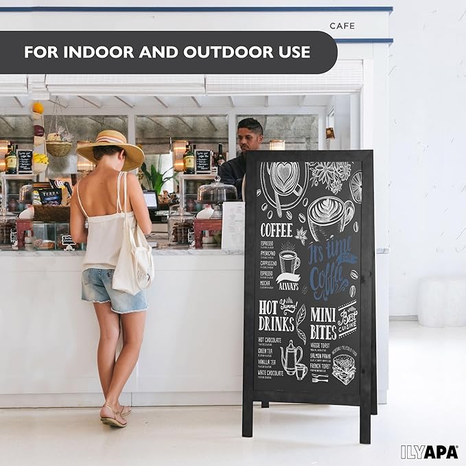 Ilyapa A-Frame Chalkboard Sidewalk Sign - Image 5