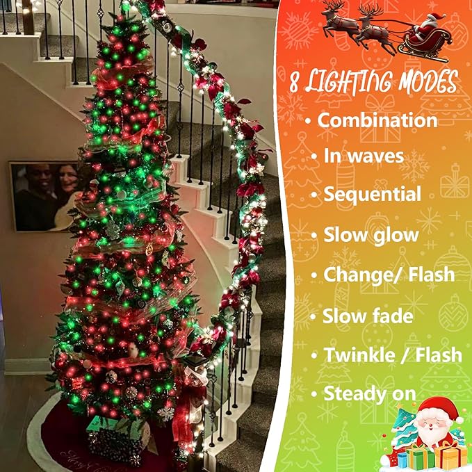 YEGUO 165ft 500 LED Christmas Lights Outdoor Waterproof - Image 4