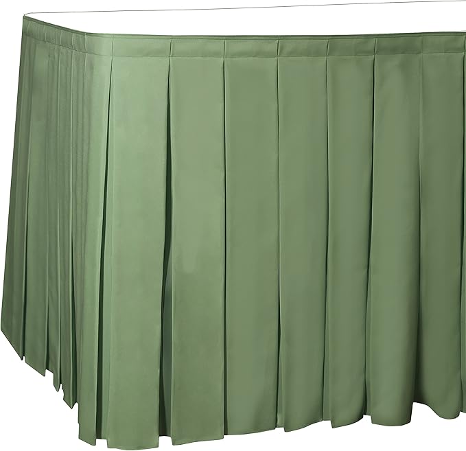 Ultimate Textile Pleat Polyester Fabric Table Skirt by UltimateTextile