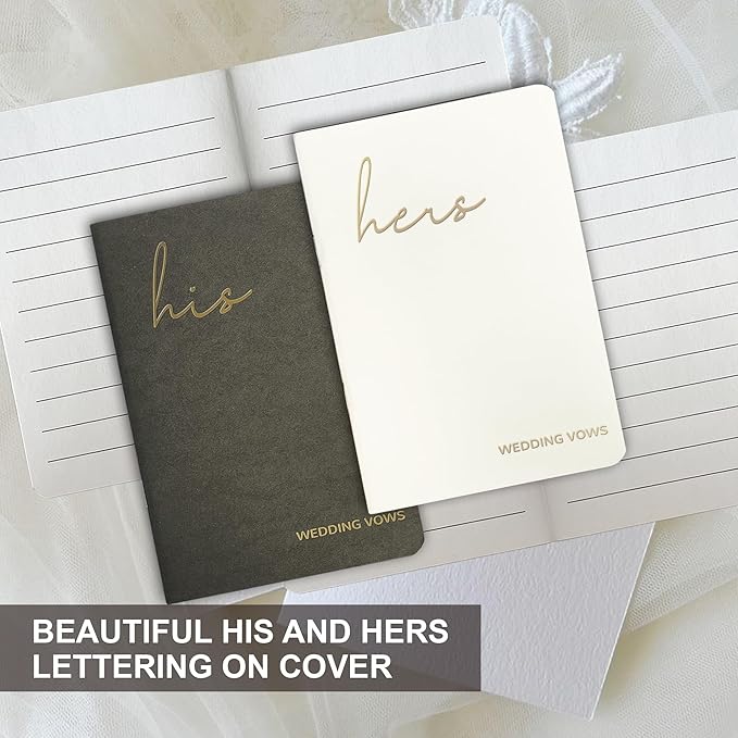 Wedding Vow Books His and Hers, Wedding Registry Gifts Ideas - Image 2
