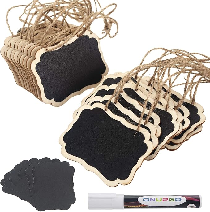 ONUPGO 20 Pack Chalkboard Tags by ONUPGO