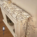 LITBLOOM Brown 6FT 120 LED Fairy Lights Plug in Willow Vine Garland by LITBLOOM