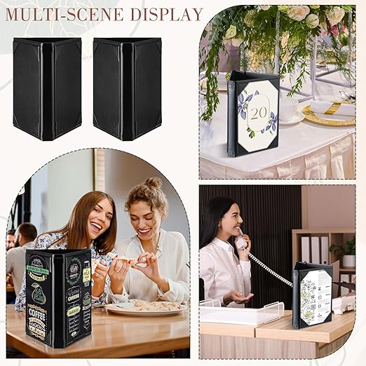 20 Pcs 5 x 7 Inch Triangle Menu Holders - Image 5