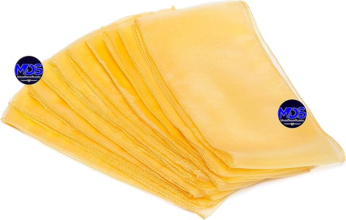 MDS Pack of 50 PCS Organza Chair Sashes Wider Dining Chair Bows Ribbon Tie Back - Image 6