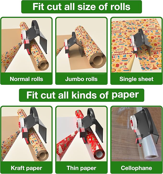 Wrapping Paper Cutter & Tape Dispenser Dual Use - Image 5