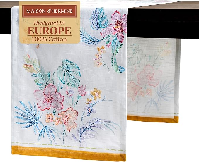 Maison d' Hermine Table Runner 100% Cotton Single Layer Table Runners 108 by MaisondHermine
