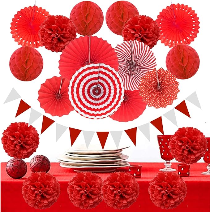 ZERODECO Party Decoration, Garlands String and Triangle Bunting Flags - Image 6