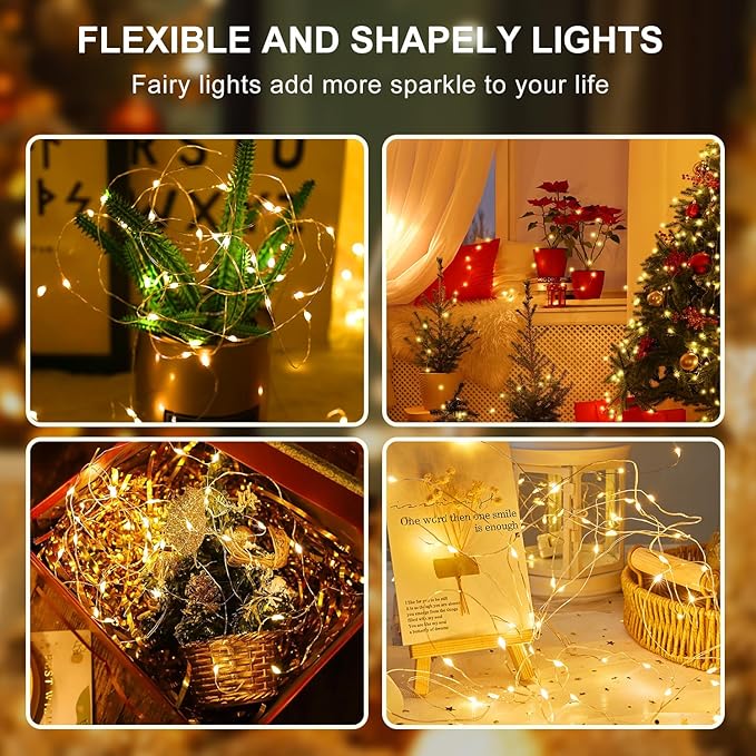 Aogist 50 Pack Fairy Lights 3 Modes 7ft 20 LED Waterproof, Battery Operated - Image 5