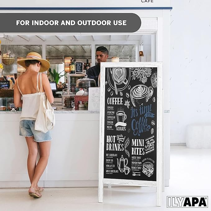 Ilyapa A-Frame Chalkboard Sidewalk Sign - Image 4