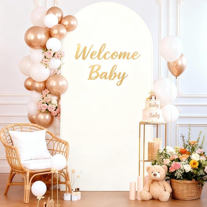 7.2FT Ivory Arch Cover by WishCare