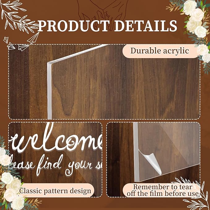 24x18 Inch Wedding Seating Chart Board Display - Image 4