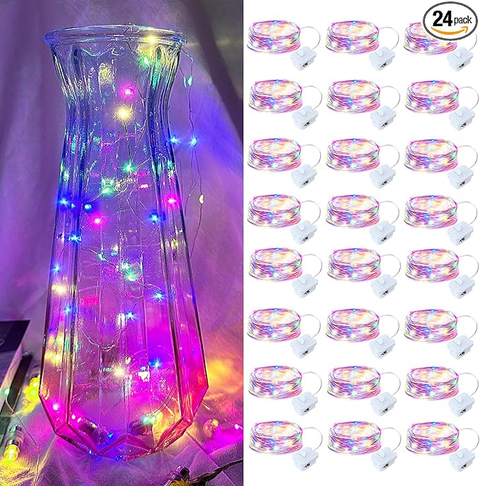 24 Pack Led Fairy Lights by Yooumoga