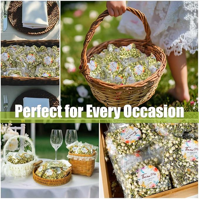 Oning 50 Pack Biodegradable Real Flower Petals Confetti, Wedding Flower Confetti - Image 4