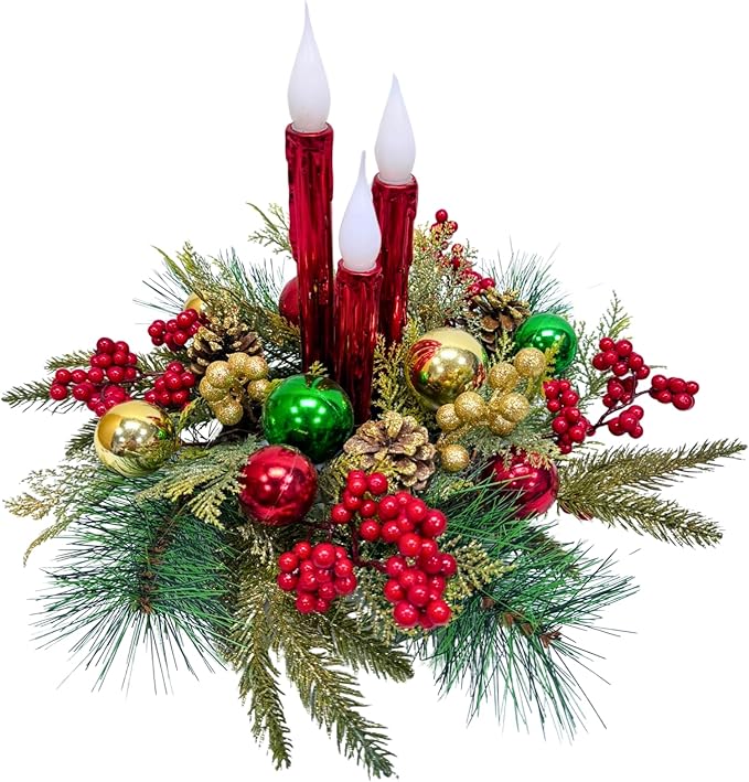 Christmas Floral Arrangement Centerpiece by Svndlyn