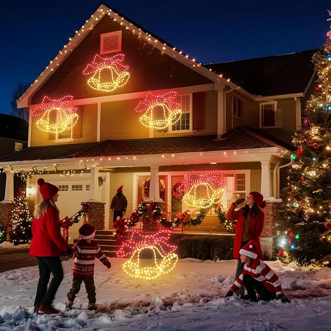 Christmas 33'' Large Bell Lights Decoration - Image 7