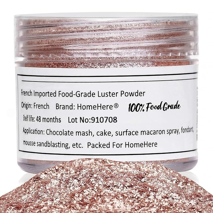 HomeHere Edible Luster Dust Food-Grade Glimmer Powder Glitter by HOMEHERE
