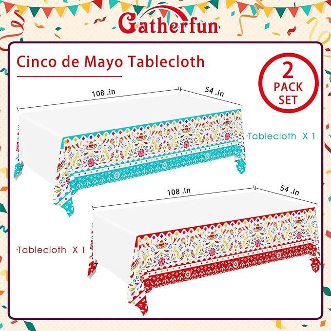 Gatherfun Fiesta Party Supplies & Cinco de Mayo Decorations - Image 2