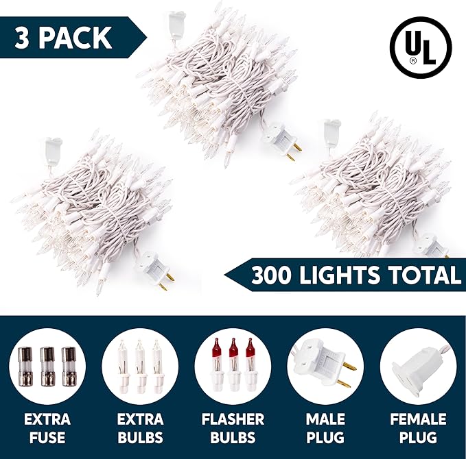 Joiedomi Christmas String Lights Indoor, 300 Mini Warm Fairy Light, 64.5FT - Image 2
