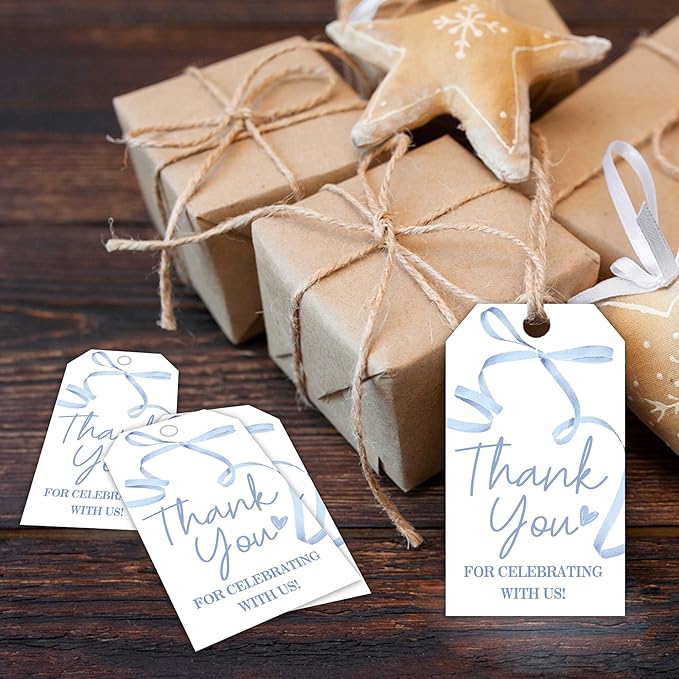 Thank You Gift Labels with String, 2x3.5 Inch Thank You - Image 6