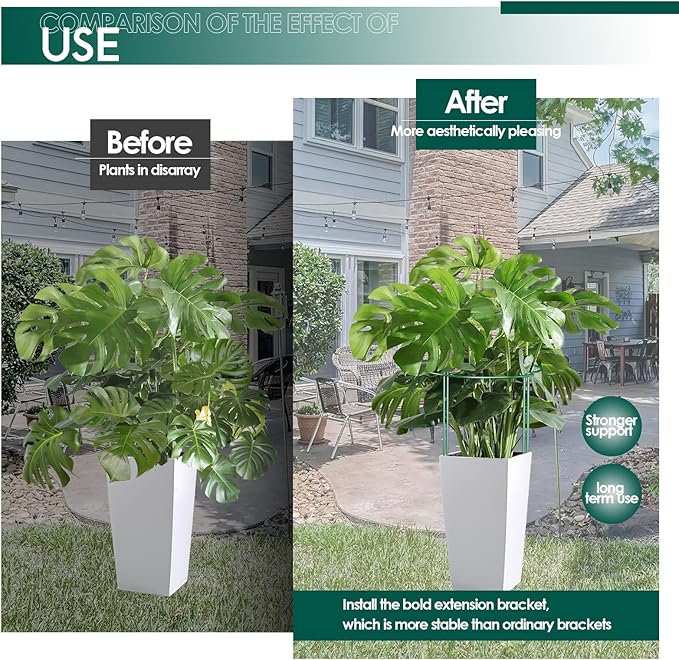 12 Pack 30 inch Plant Support Stakes, Heavy-Duty Half Round Peony Support - Image 5