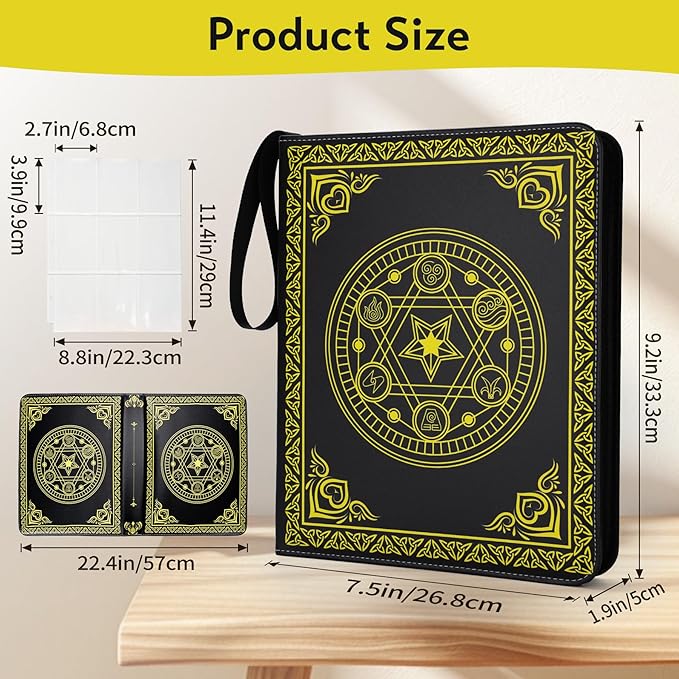 9 Pocket Card Binder for MTG/YGO/PTCG/Game Cards, Holds 900 Cards, Premium - Image 2