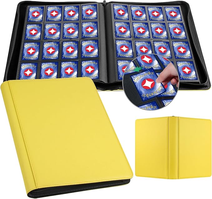GEAoffice Premium 1000 Trading Card Binder, Large Side Loading 16 Pocket Card by GEAoffice