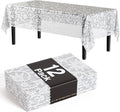Exquisite Lace Table Cloth Rectangle Table Plastic 12-Pack Lace Tablecloth by Exquisite