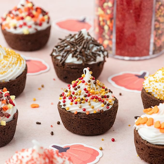 Sweets Indeed Sprinklefetti Fall 6-Cell Sprinkle Jar – 6 Assorted Fall - Image 5