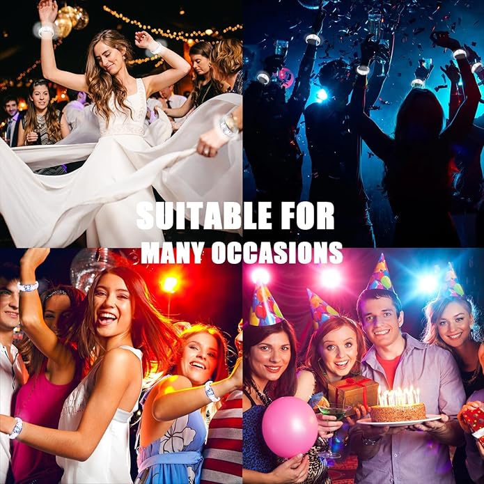 100 Pcs LED Bracelets Sound Activated - Image 7