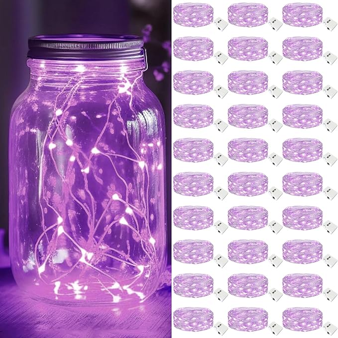 kolpop 30 Pack LED Fairy Lights Battery Operated, 7FT 20 LED Mini Twinkle by kolpop