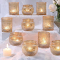 DARJEN 12Pcs Gold Votive Candle Holders by DARJEN