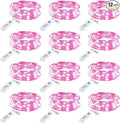 Minetom 12 Pack Pink Fairy Lights Battery Operated String Light - 7ft 20 LED by Minetom