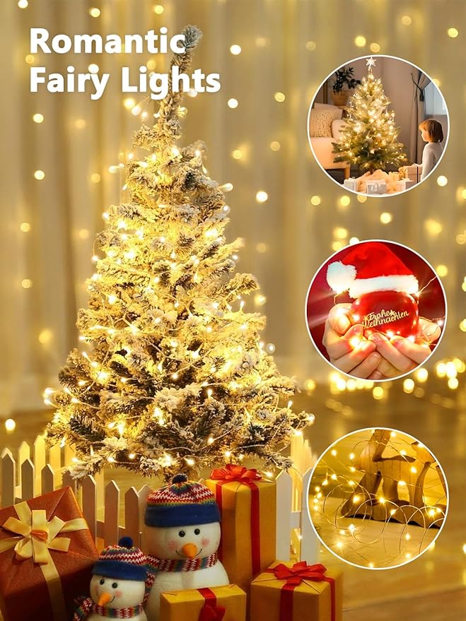 3-Pack 78FT 240 LED Fairy Lights Battery Operated - Image 6
