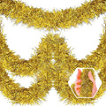 50 Feet Christmas Foil Fringe Banner Metallic Tassle Garland Metallic Backdrop by Ferwzsr
