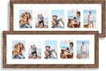 8x24 Picture Frame 2 Pack, Rustic Brown Wood Frame by Hongkee