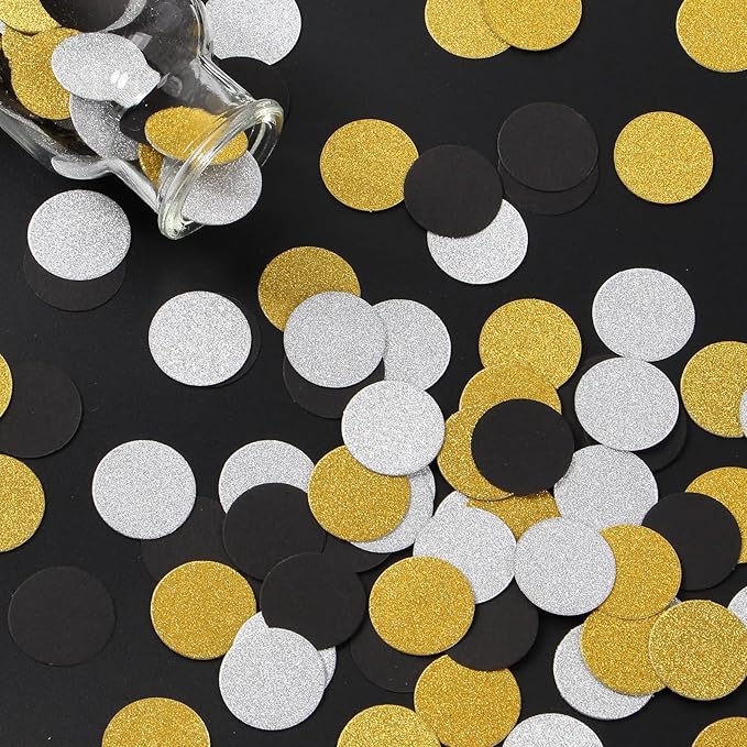 Silver Black Gold Party Decorations - Image 3
