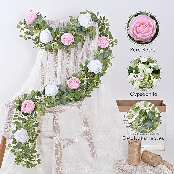 Waipfaru 6.07FT Artificial Eucalyptus Garland - Image 3