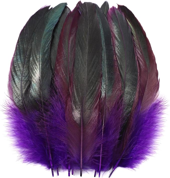 SOGUGOM Purple Rooster Tail Feathers by SOGUGOM